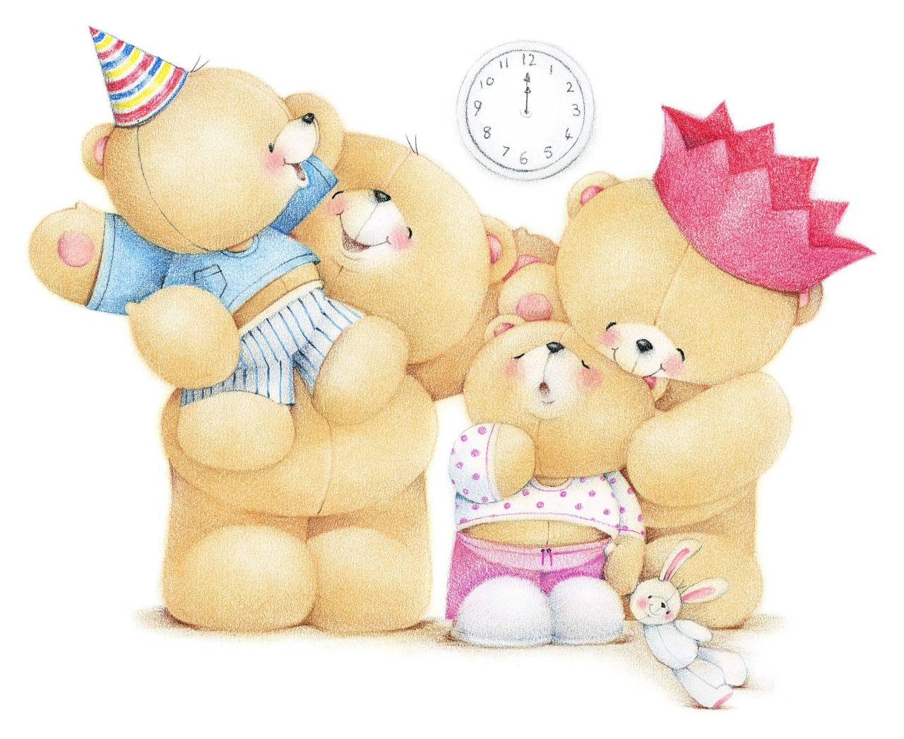 Let's Push Game 小遊戲天堂: 可愛圖案 Forever Friends' Wallpapers 卡通桌布 熊 Cartoon