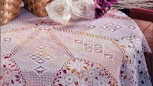 Mantel circular al crochet con patrones