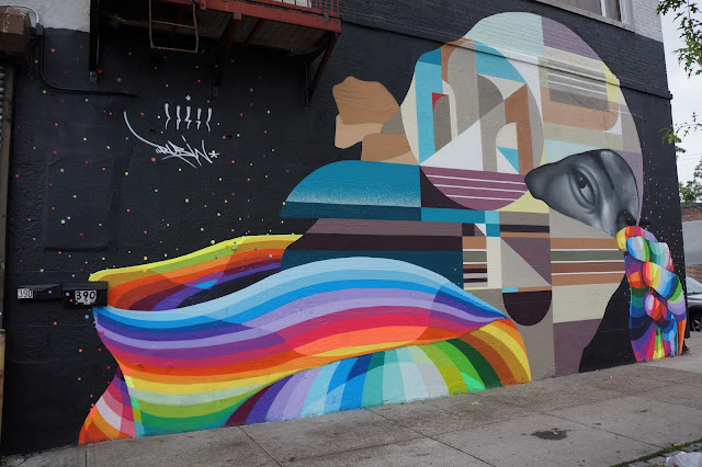 Our pals Dasic Fernandez and Rubin415 just finished this mural in Greenpoint, Brooklyn for the good folks over at the Centrefuge Public Art Project!