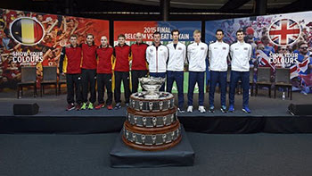 Copa Davis: se sortearon los cruces de la Final entre Bélgica y Gran Bretaña