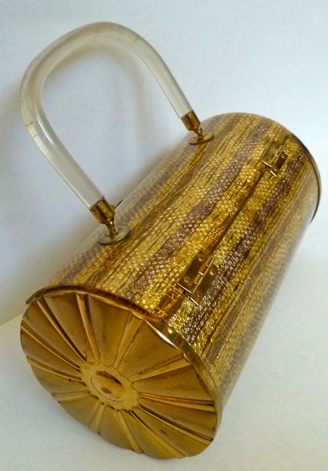 Vintage Purse a Day: Gold and Lucite Majestic Purse