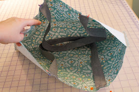 French Market Tote Bag tutorial from A Bright Corner