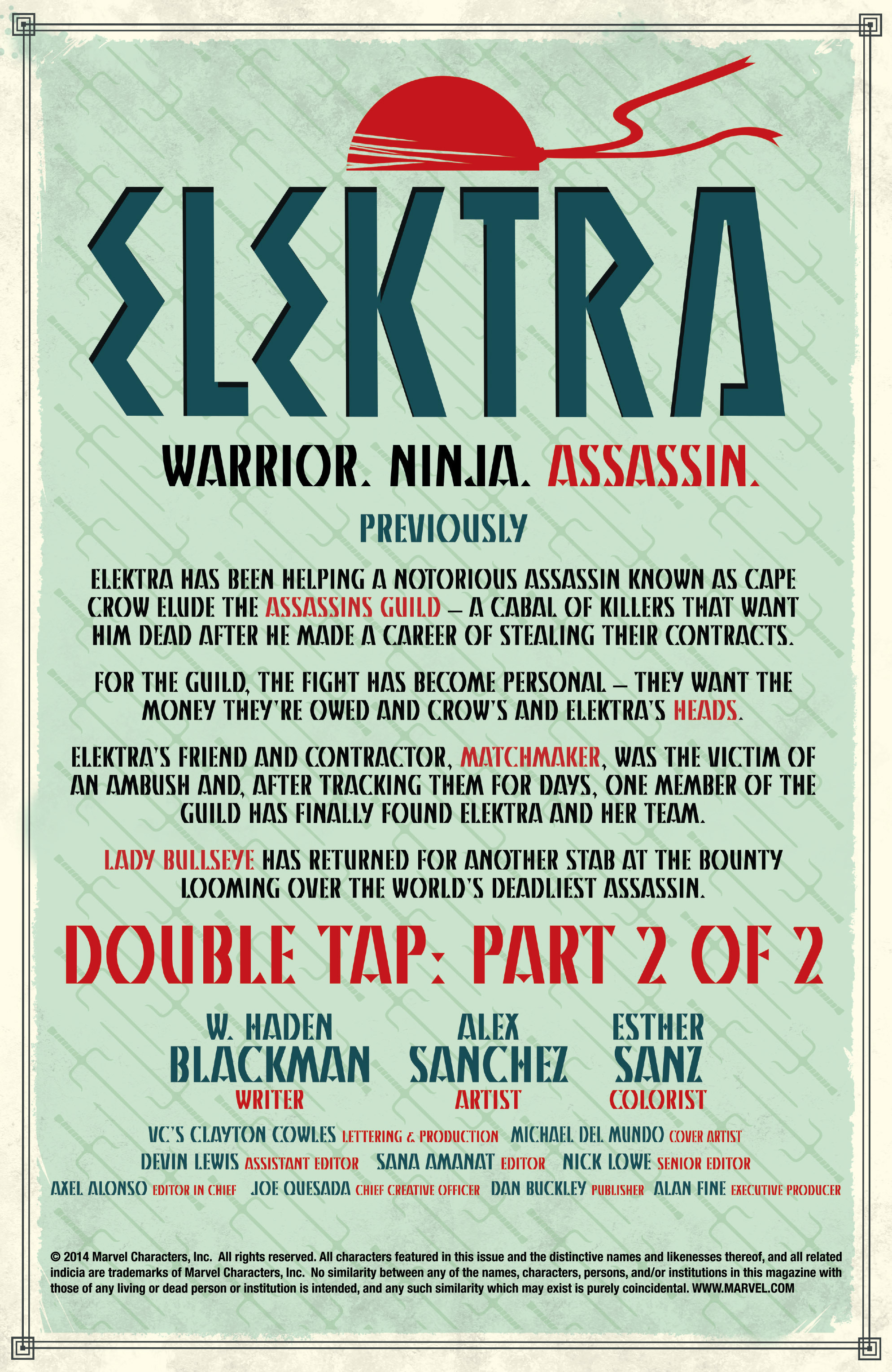 Elektra (2014) issue 7 - Page 2