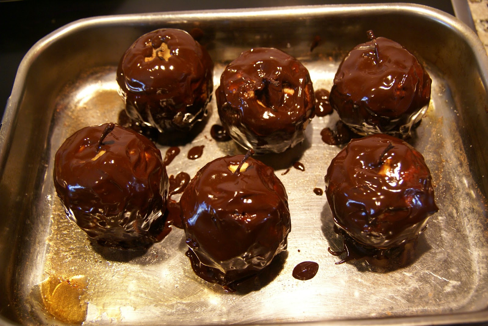 Receta: Manzanas con chocolate
