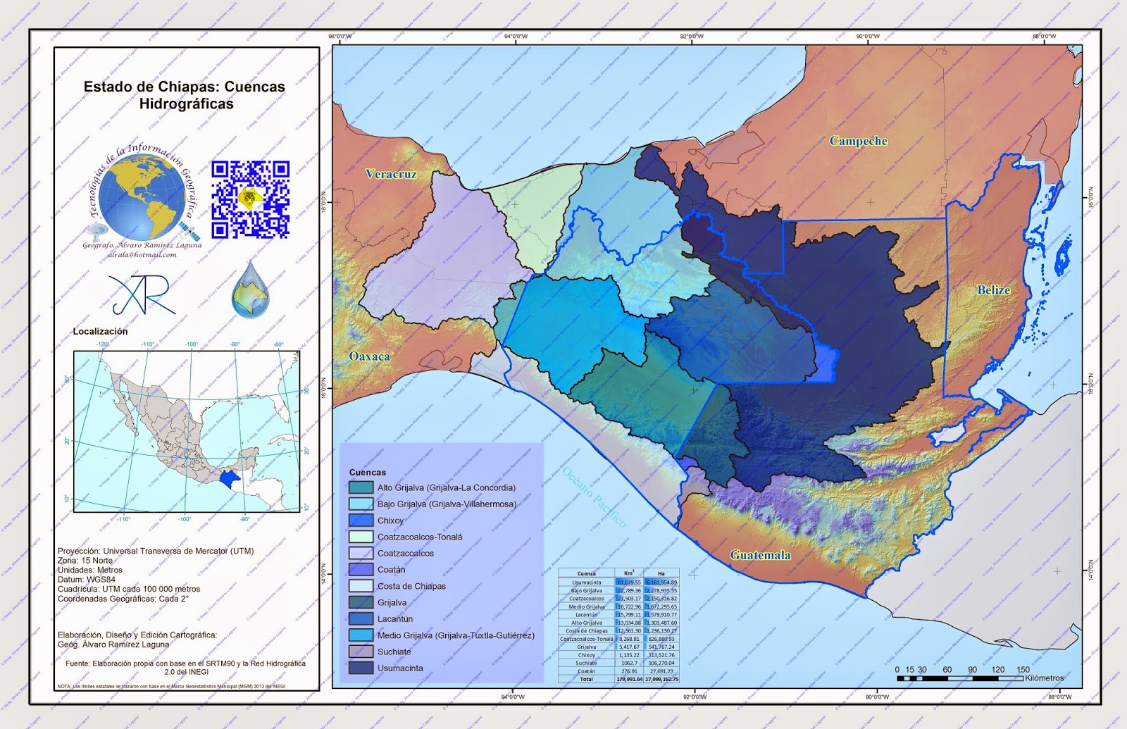 Geografía del Estado de Chiapas Cuencas Hidrográficas Completas del Estado de Chiapas Geografía del Estado de Chiapas Cuencas Hidrográficas Completas del Estado de Chiapas