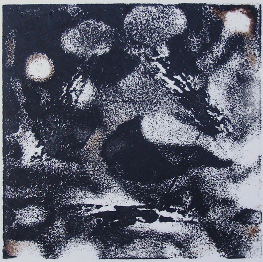 Michael Gage More etching lino