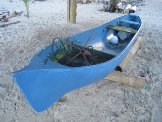 Belize dugout canoe