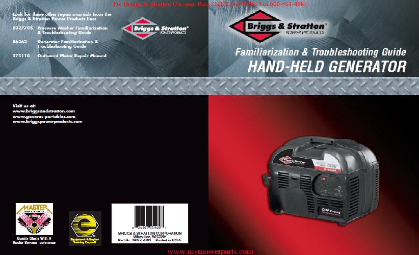 repairmanuals Briggs and Stratton Handheld Generators (190275GS)
