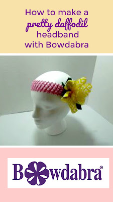 Spring daffodil headband