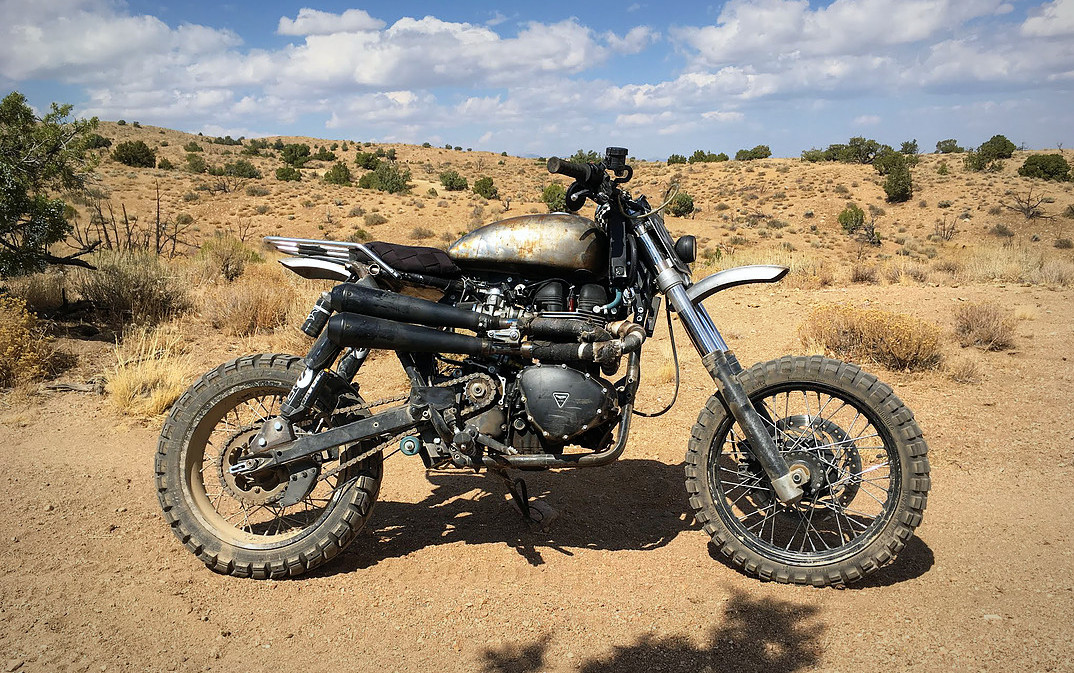 triumph scrambler desert sled