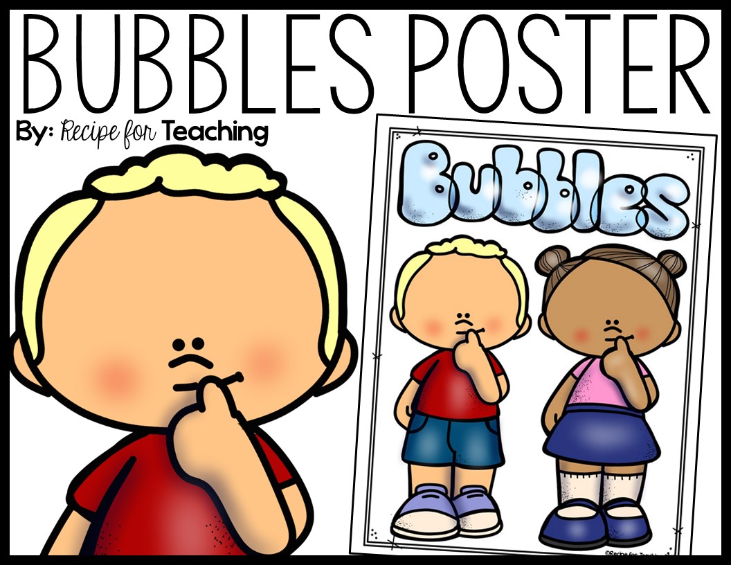 Bubbles Poster Recipe for Teaching