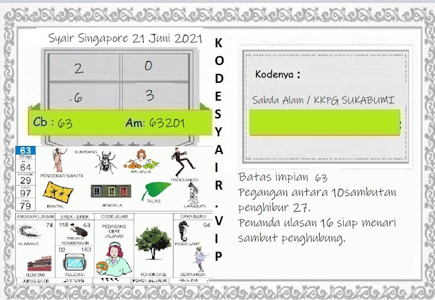 Kodal prediksi singapura
