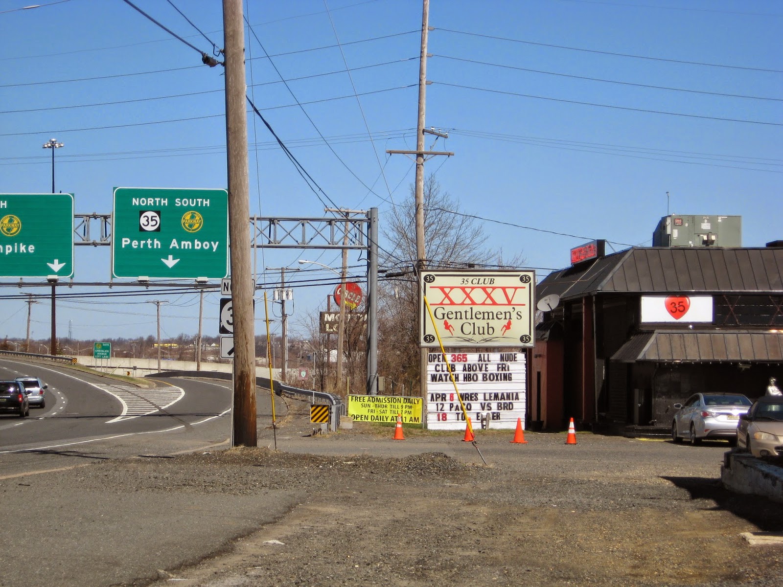 The Playpen Lounge building Route 35/9 North Sayreville, NJ April 6, 2014