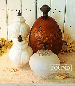 boho style, DIY, diy decorating, farmhouse style, fast cheap and easy, faux finish, found objects, Glass Globe Pumpkins, glass globes, junk makeover, junking, original designs, pumpkins, re-purposing, rustic style, fall, vintage, thrifted