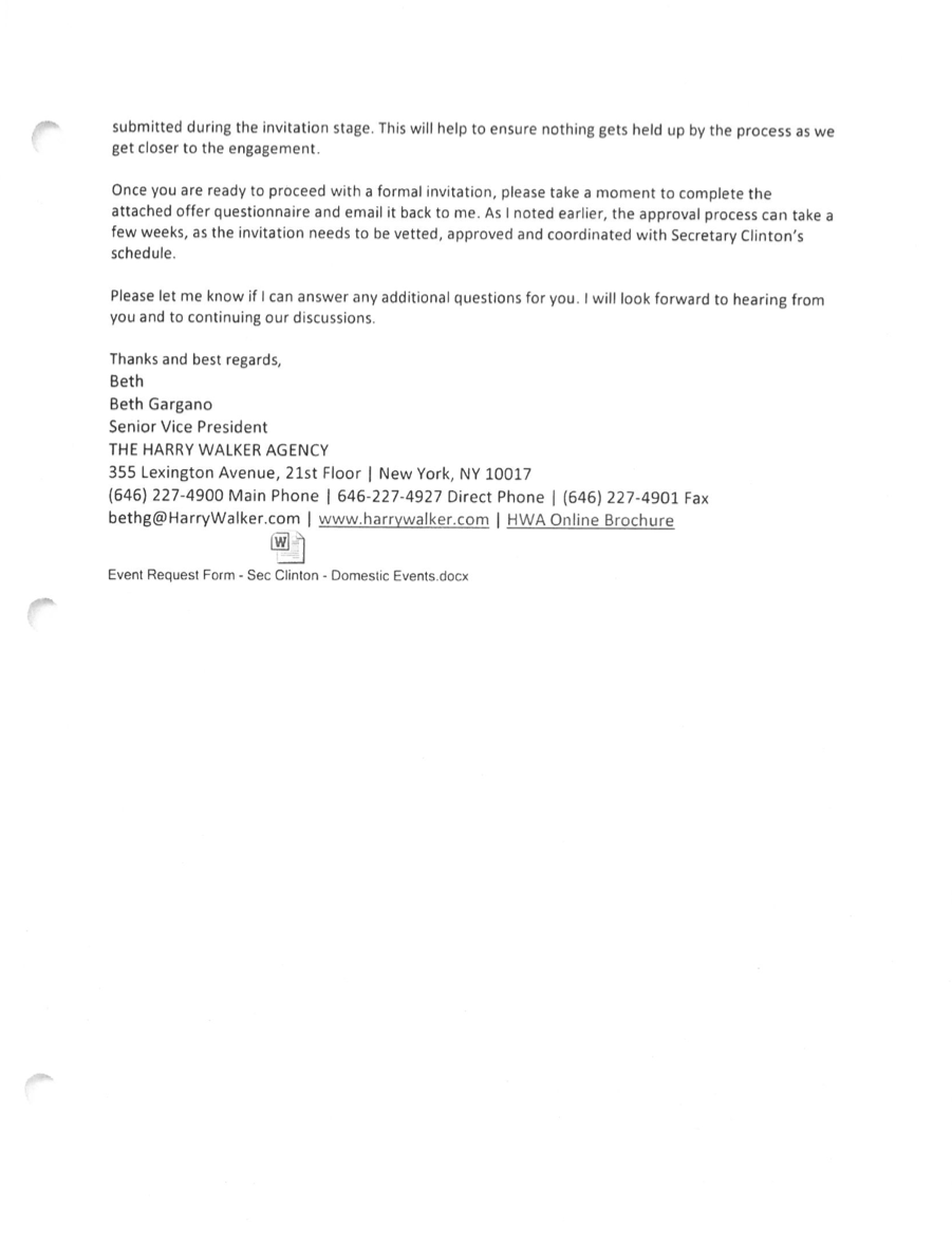 The Well-Compensated Hillary Clinton