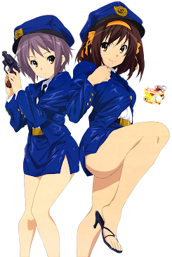 Suzumiya Haruhi no Yuuutsu - Suzumiya Haruhi, Nagato Yuki Render 2
