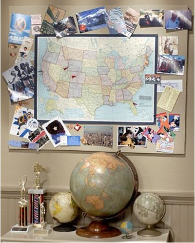 ajang peta dari tempat-tempat yang pernah dikunjungi, lalu bingkai dengan foto-foto yang diambil saat melakukan perjalanan, dan tada... jadilah Map Memory Board. ajang peta dari tempat-tempat yang pernah dikunjungi, lalu bingkai dengan foto-foto yang diambil saat melakukan perjalanan, dan tada... jadilah Map Memory Board.