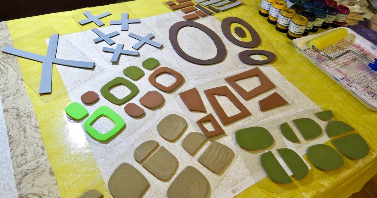 LuAnn Kessi Handcrafted Foam Stamps.....Fabrics