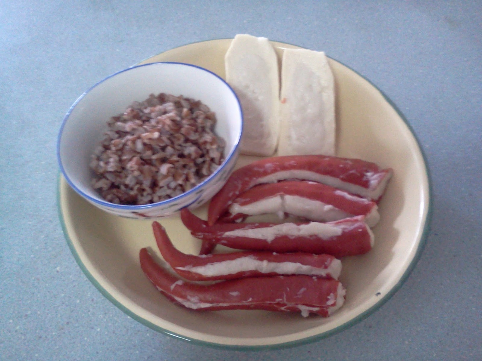 Yummy Bit Bit Stuffed Bean Curd Tau Kwa, Red Chilli (Yong Tau Foo