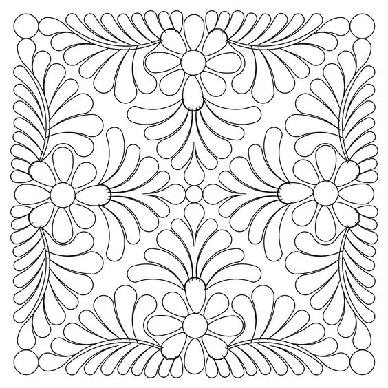 Tranh tô màu trang trí hình vuông lớp 7