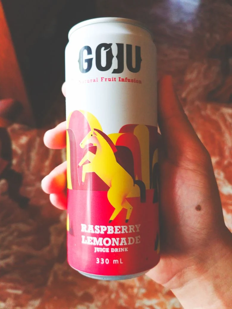 GoJu Natural Fruit Infusion raspberry lemonade drink