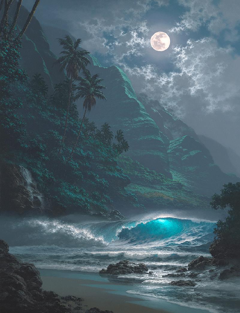 Roy Gonzalez Tabora 1956 - Hawaiian Seascape painter