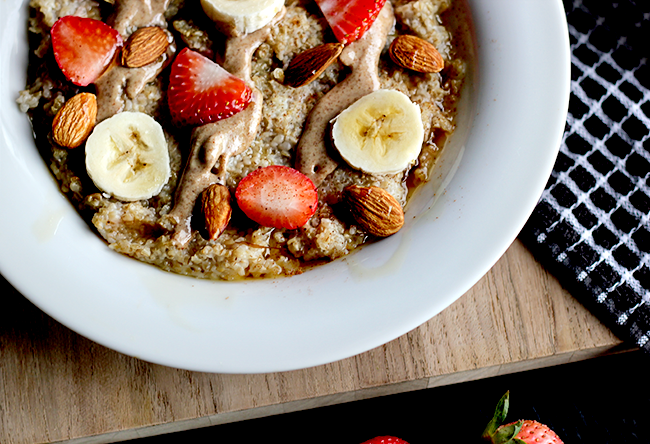 Bubby and Bean ::: Living Creatively: Almond Butter Maple Oatmeal ...