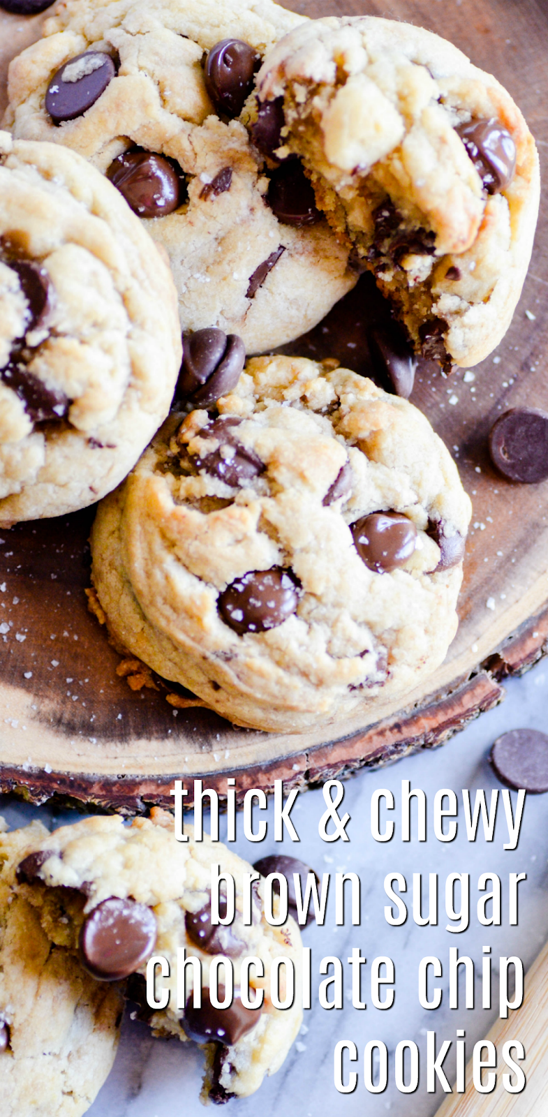 If you're a fan of THICK chocolate chip cookies, this recipe is for you!