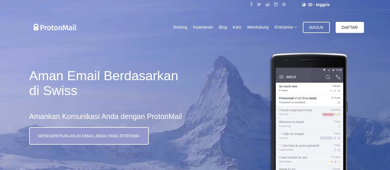 Proton Mail Layanan Email Gratis Proton Mail