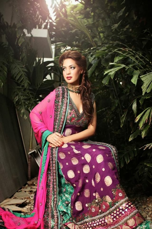 girls In Bridal Wear Zari Work Lehenga Dress