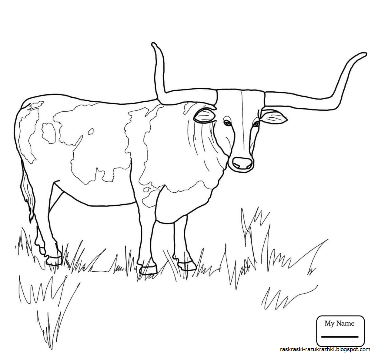 Раскрашивать коров. Раскраска корова. Бык раскраска для детей. Корова раскраска для детей. Раскраска корова с теленком.