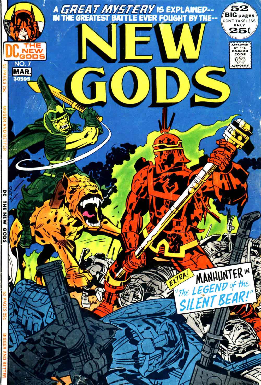 New Gods v1 #7 dc bronze age comic book cover art by Jack Kirby