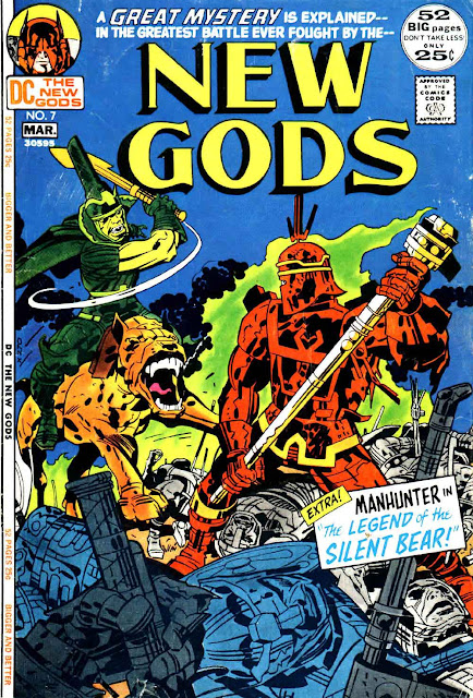 New Gods v1 #7 dc bronze age comic book cover art by Jack Kirby New Gods v1 #7 dc bronze age comic book cover art by Jack Kirby
