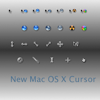 New Mac OS X Cursors