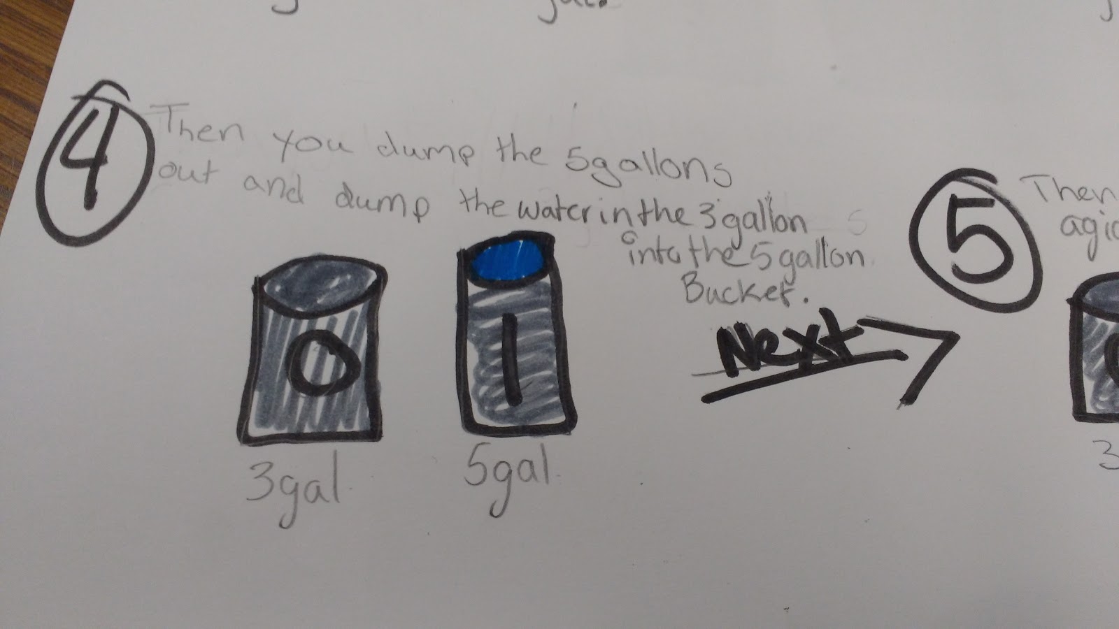 Math = Love Two Buckets Task