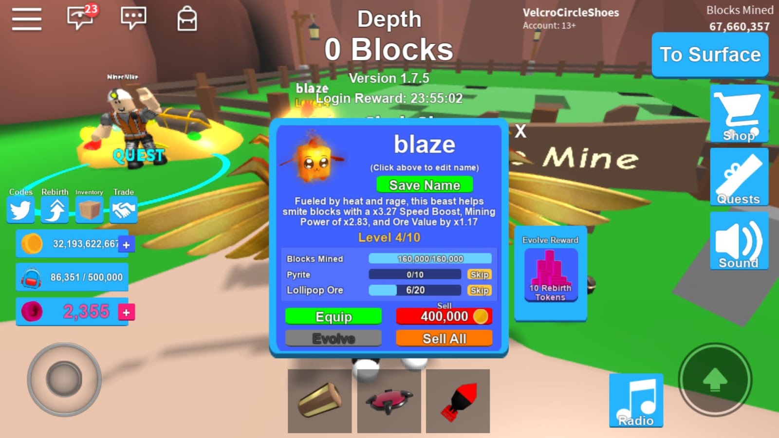Roblox Mining Simulator Rebirth Token Codes