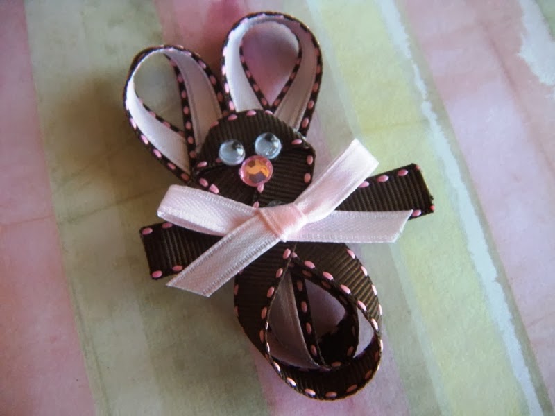 Easy Easter Bunny Hair Bow Tutorial