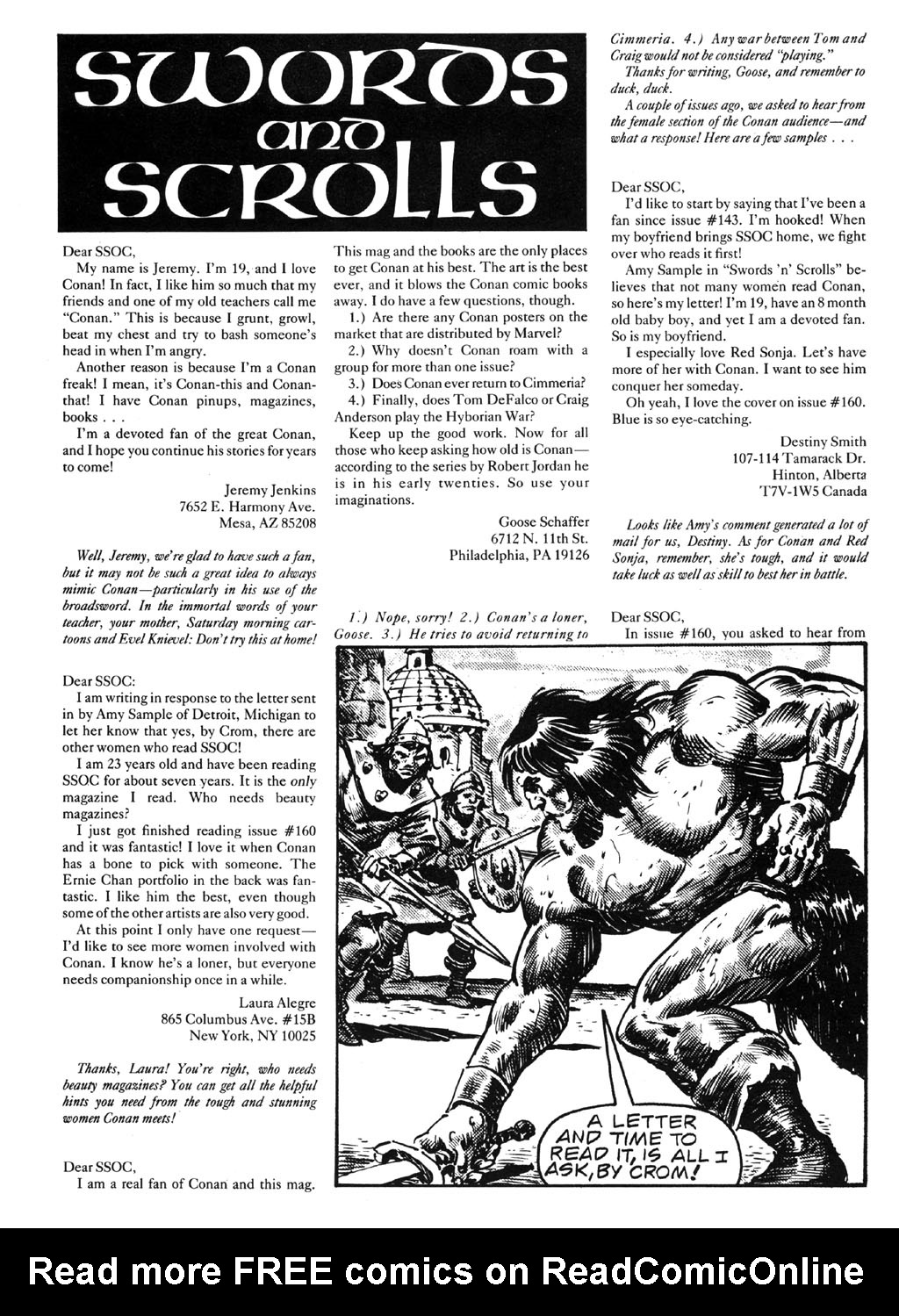 Read online The Savage Sword Of Conan comic -  Issue #164 - 3