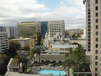 view from guest room at The Fairmont San Jose in California