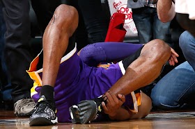 Kobe Bryant injury left ankle