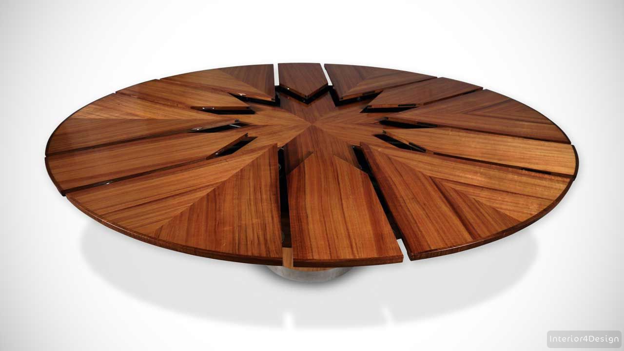 Expandable Round Dining Table The Fletcher Capstan Table BHD Inspiration