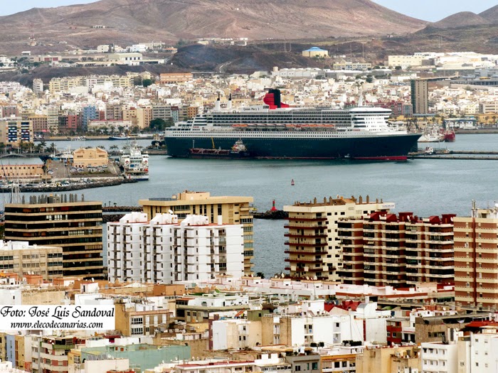 Fotos del Queen Mary 2 en Las Palmas de Gran Canaria