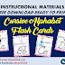 CURSIVE ALPHABET FLASH CARDS IM's (READY TO PRINT)