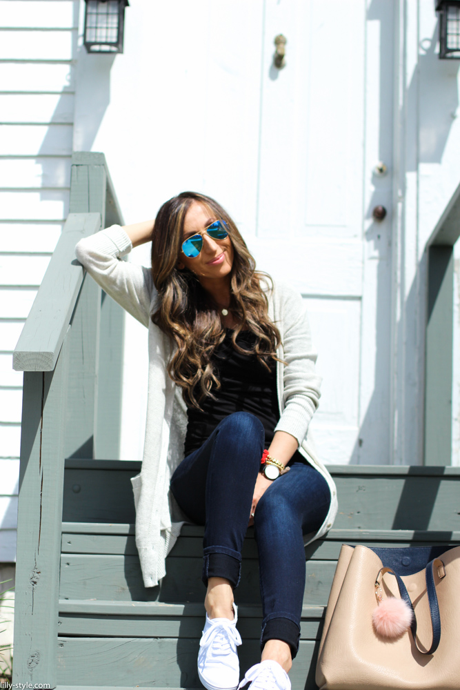 Clip-in extensions and a weekend ready outfit - Lilly Style
