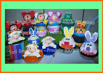 Potinhos decorados R$ 6,00 cada