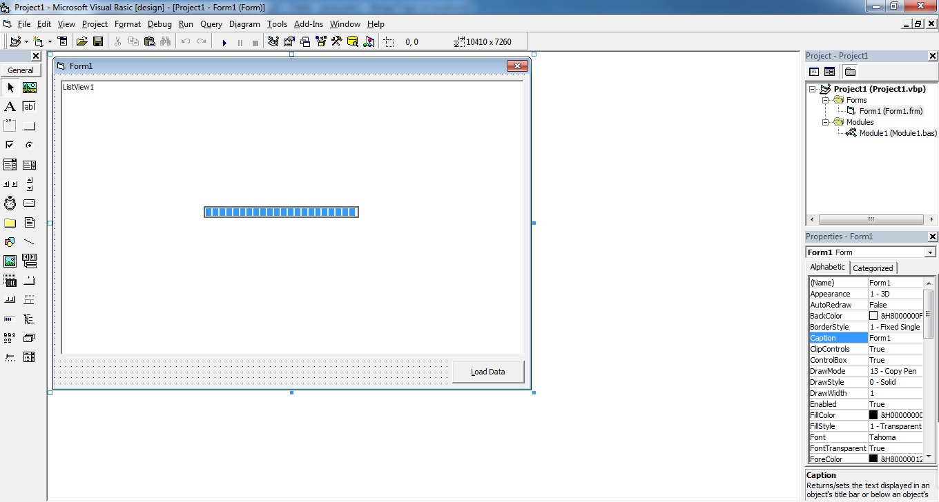 Loading progressbar berdasarkan record dengan visual basic 6 0 vb6