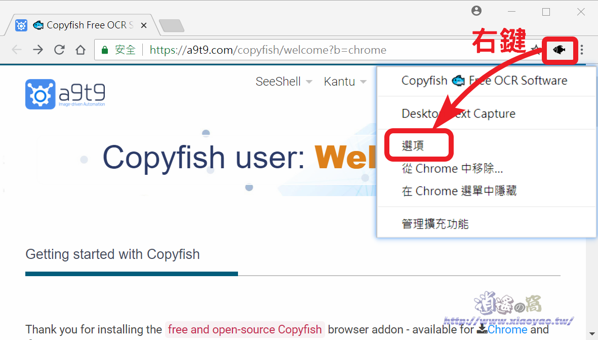 Copyfish 擴充功能免費 OCR 軟件