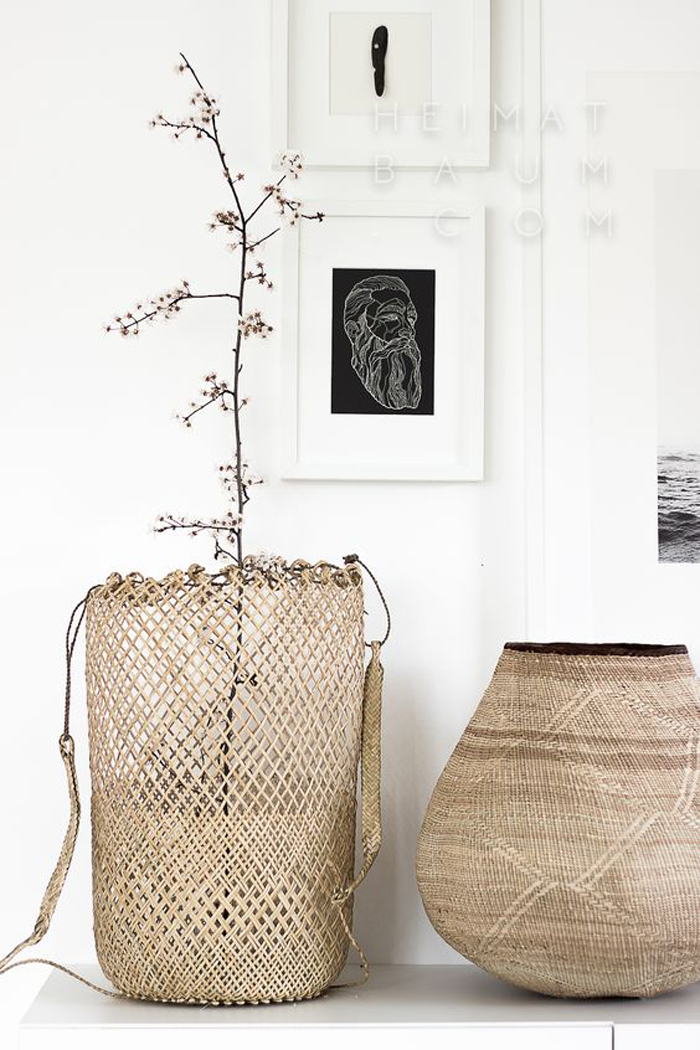 Lamps from natural materials - trend 