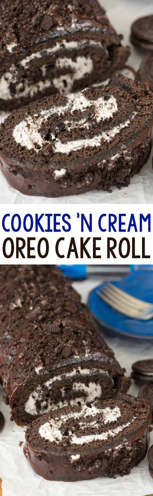 Cookies N Cream Oreo Cake Roll Cookies N Cream Oreo Cake Roll