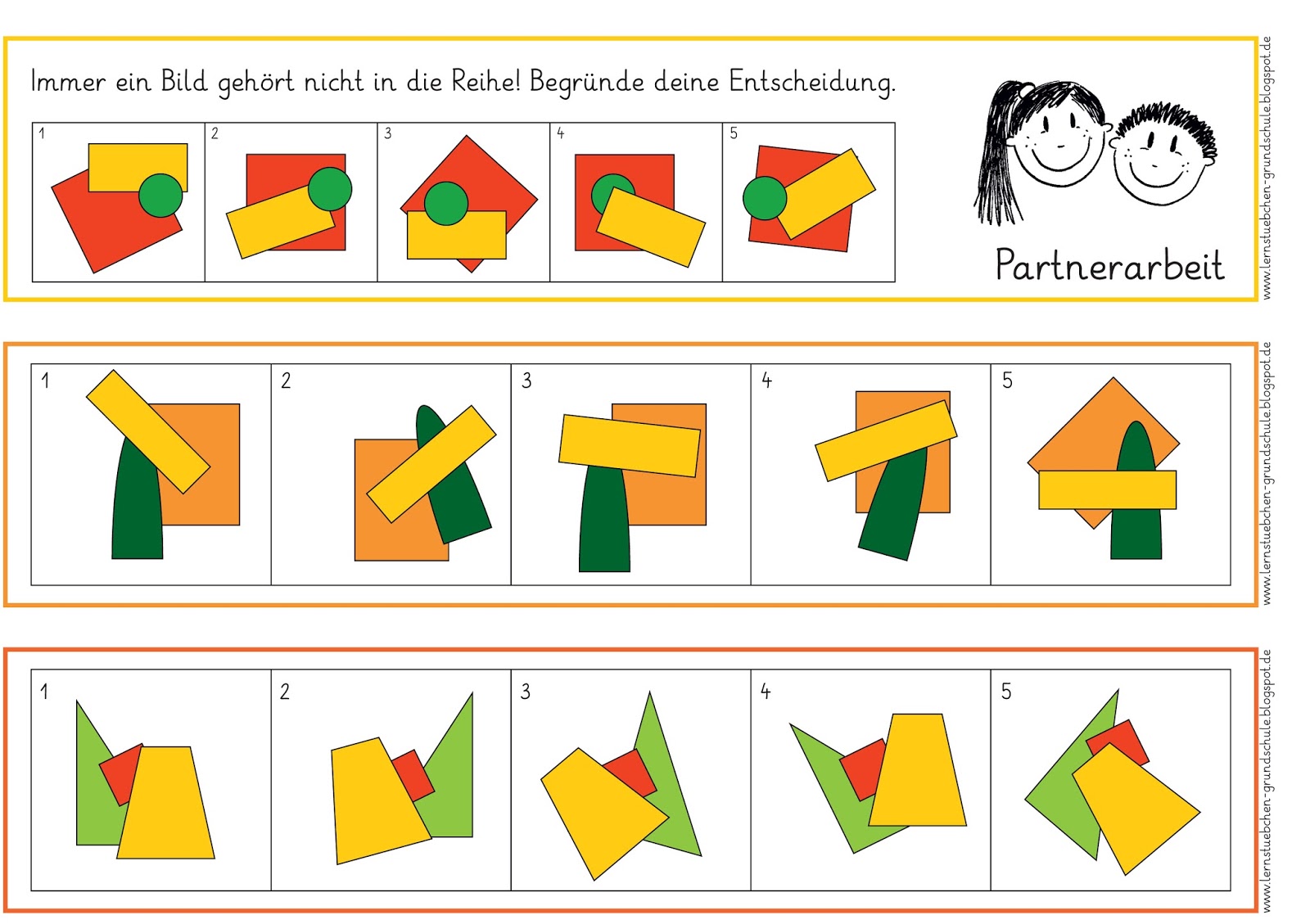 Was Passt Nicht In Die Reihe Lernstübchen: Welches Bild gehört nicht in die Reihe?